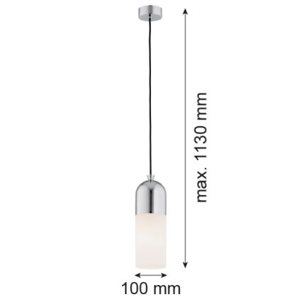 Argon 4211 - Żyrandol na lince BURGOS 1xE27/15W/230V chrom błyszczący