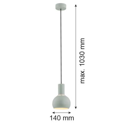 Argon 4214 - Żyrandol na lince SINES 1xE27/15W/230V zielony