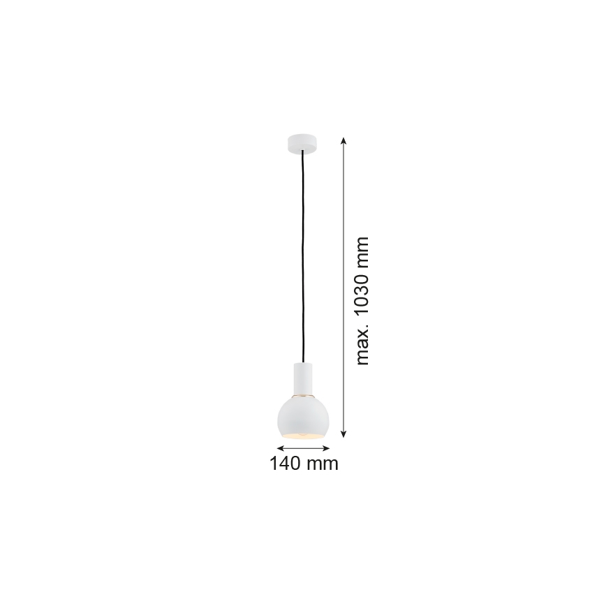 Argon 4215 - Żyrandol na lince SINES 1xE27/15W/230V biały