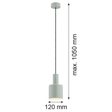 Argon 4217 - Żyrandol na lince SINES 1xE27/15W/230V śr. 12 cm zielony