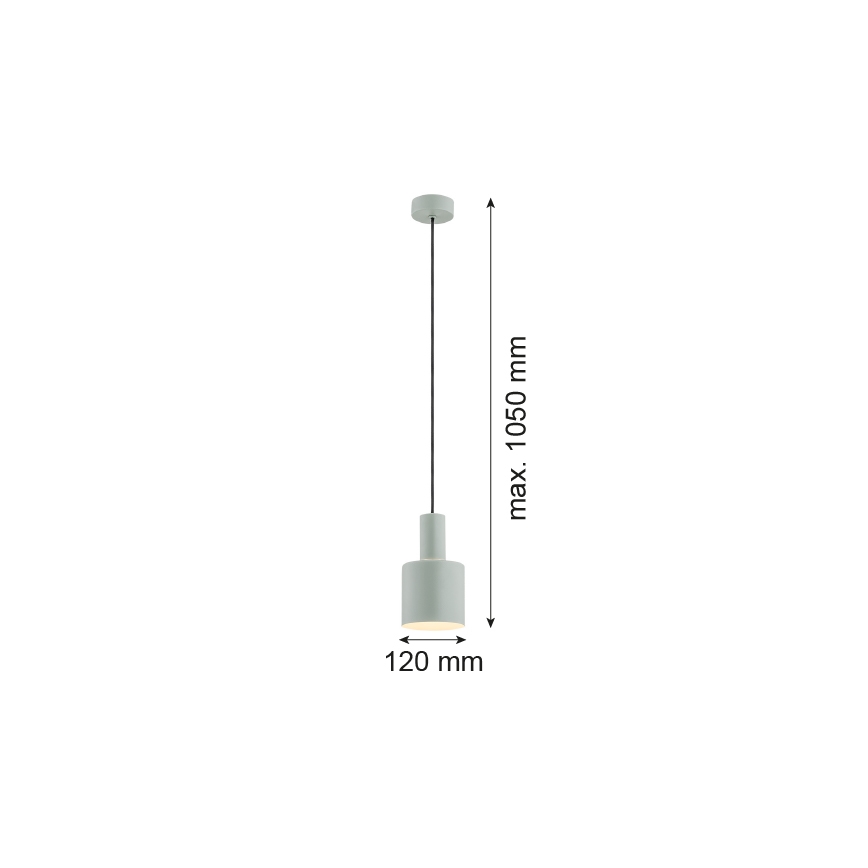 Argon 4217 - Żyrandol na lince SINES 1xE27/15W/230V śr. 12 cm zielony
