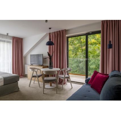 Argon 4222 - Lampa wisząca na linkę SINES 1xE27/15W/230V śr. 28 cm czarna