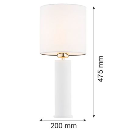 Argon 4231 - Lampa stoowa ALMADA 1xE27/15W/230V biała