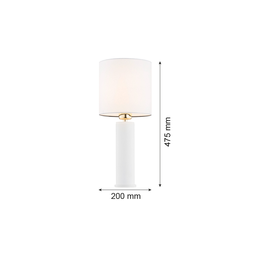 Argon 4231 - Lampa stoowa ALMADA 1xE27/15W/230V biała