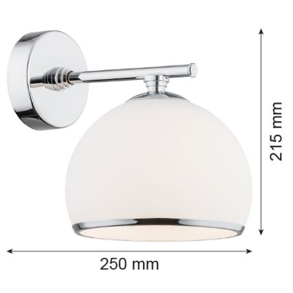 Argon 4254 - Kinkiet MARBELLA 1xE27/15W/230V chrom błyszczący