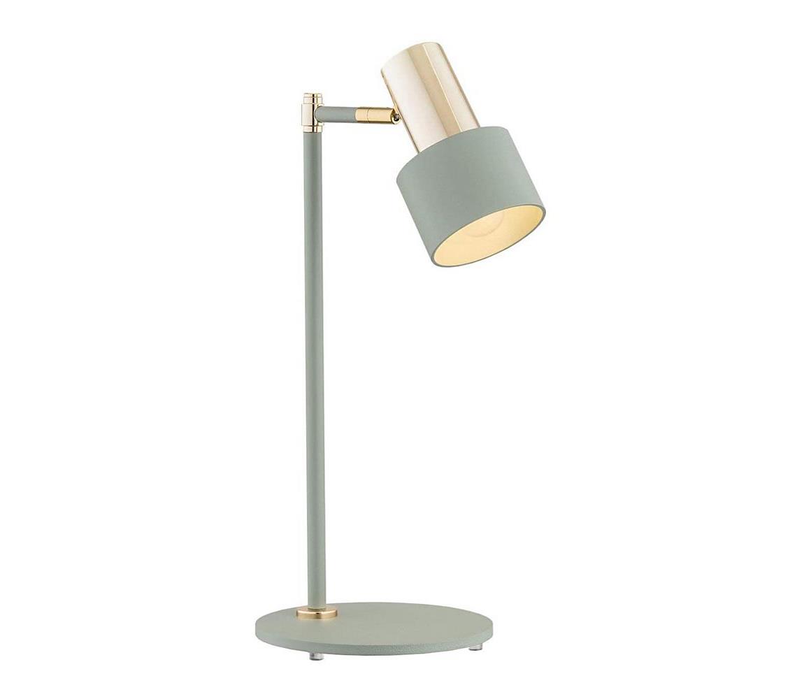 Argon 4276 - Lampa stołowa DORIA 1xE27/15W/230V zieleń/mosiądz