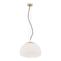 Argon 4317 - Lampa wisząca na linkę TRINI 1xE27/15W/230V śr. 40 cm złota