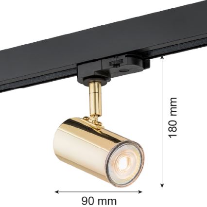 Argon 4328 - Oświetlenie punktowe do systemu szynowego HORTA 1xGU10/5W/230V mosiądz