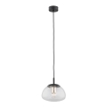 Argon 4331 - Lampa wisząca na linkę TRINI 1xE27/15W/230V śr. 20 cm czarna
