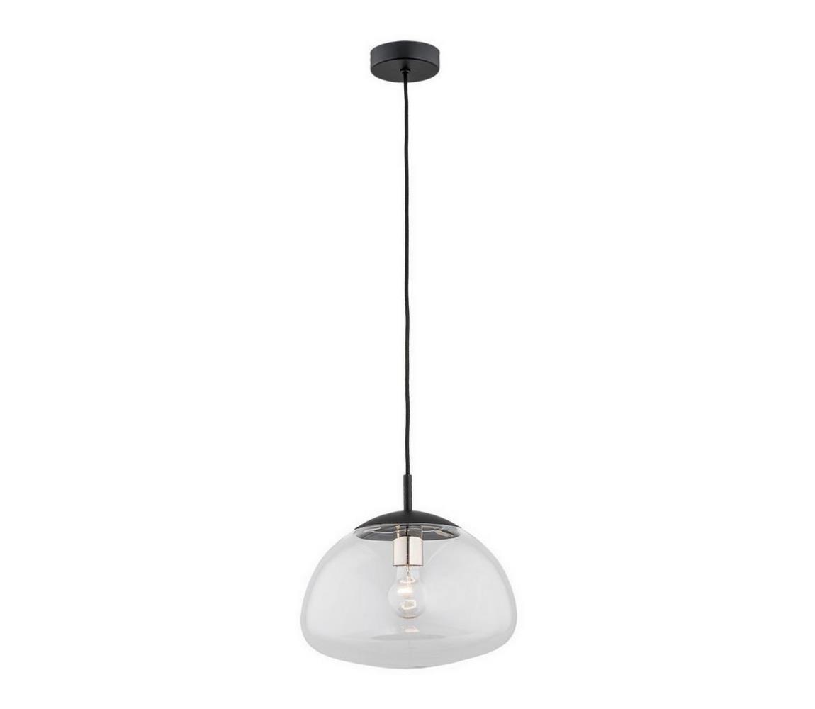 Argon 4332 - Żyrandol na lince TRINI 1xE27/15W/230V śr. 30 cm czarny