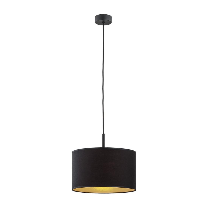 Argon 4341 - Lampa wisząca na linkę KARIN 1xE27/15W/230V czarny/złoty