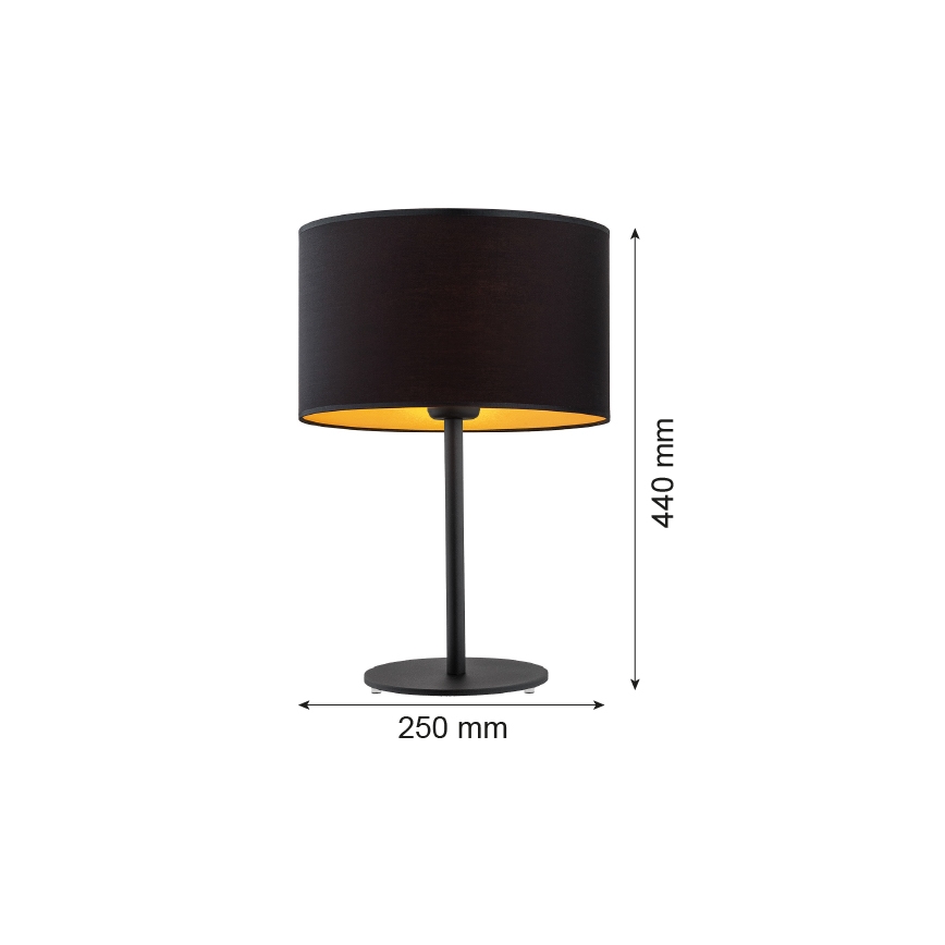 Argon 4342 - Lampa stołowa KARIN 1xE27/15W/230V czarny