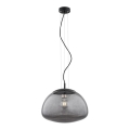 Argon 4350 - Lampa wisząca na linkę TRINI 1xE27/15W/230V śr. 40 cm czarna