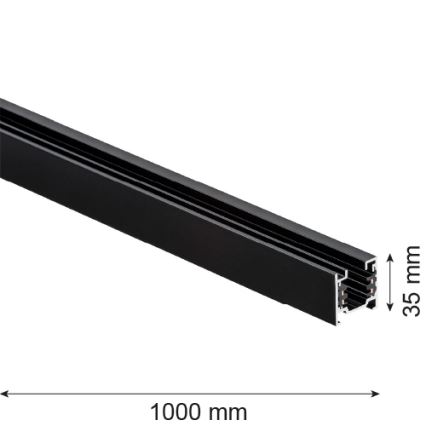 Argon 4370 - System szynowy 1 m czarny