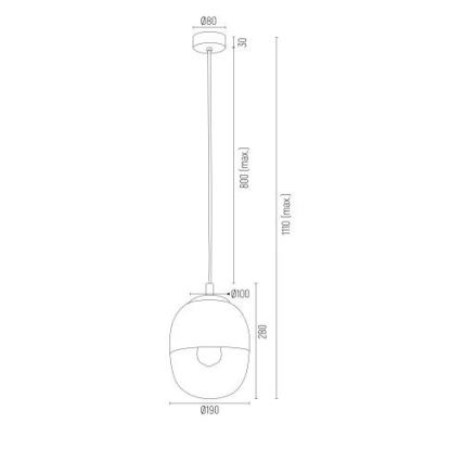 Argon 4675 - Żyrandol na lince BALTIMORE 1xE27/15W/230V złoty