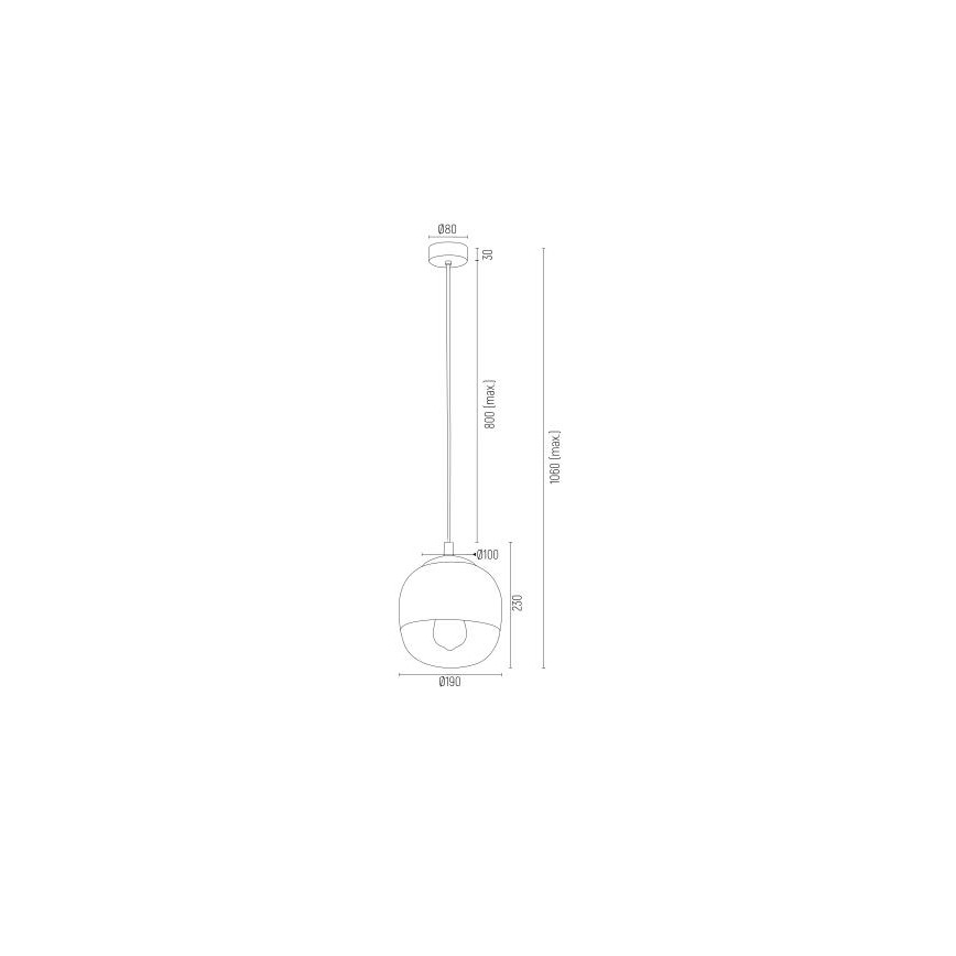 Argon 4676 - Żyrandol na lince BALTIMORE 1xE27/15W/230V błyszczący chrom