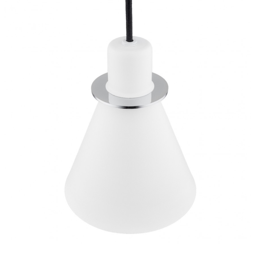 Argon 4681 - Żyrandol na lince BEVERLY 1xE27/15W/230V biały/błyszczący chrom