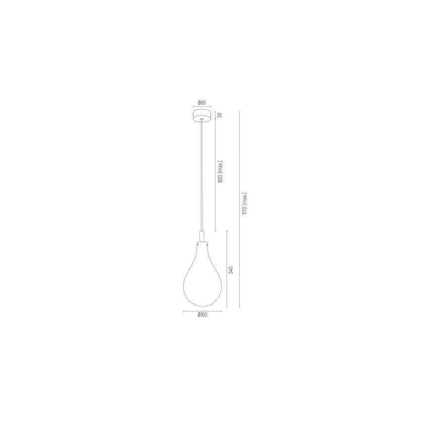 Argon 4716 - Żyrandol na lince OAKLAND 1xG9/6W/230V