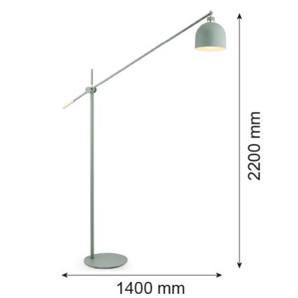 Argon 4736 - Lampa podłogowa DETROIT 1xE27/15W/230V zielony