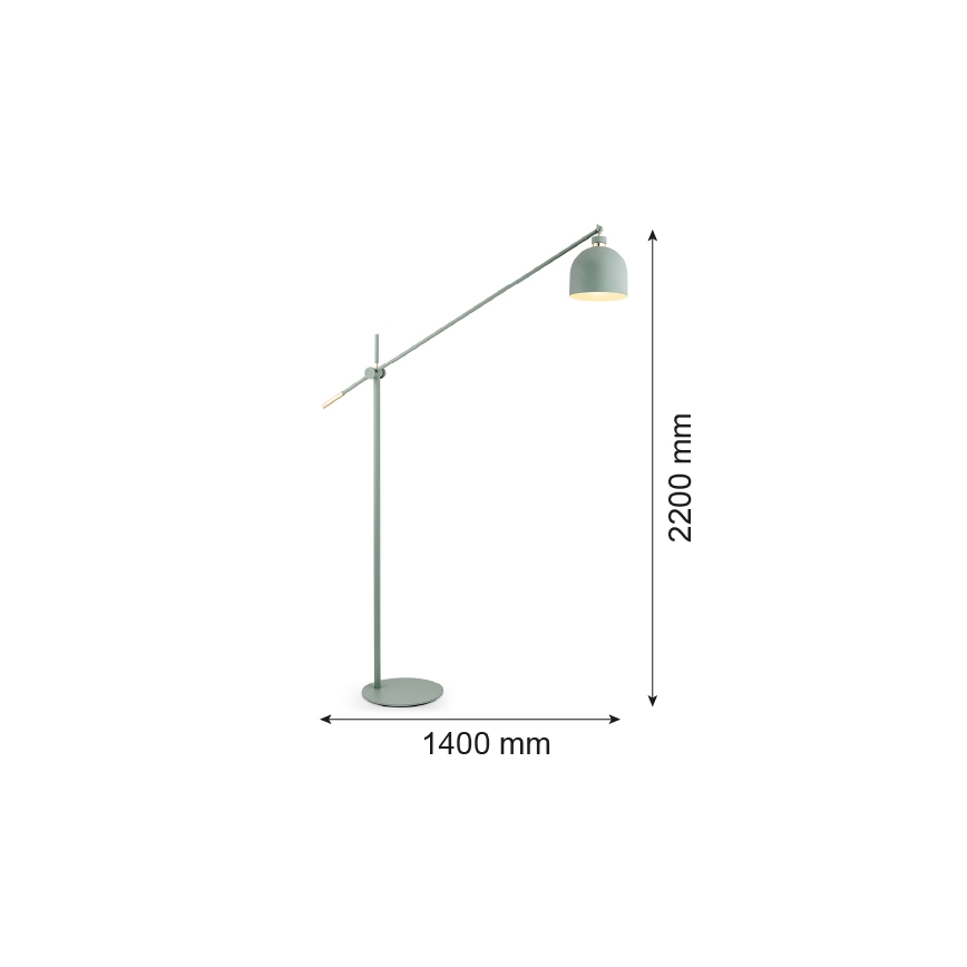 Argon 4736 - Lampa podłogowa DETROIT 1xE27/15W/230V zielony