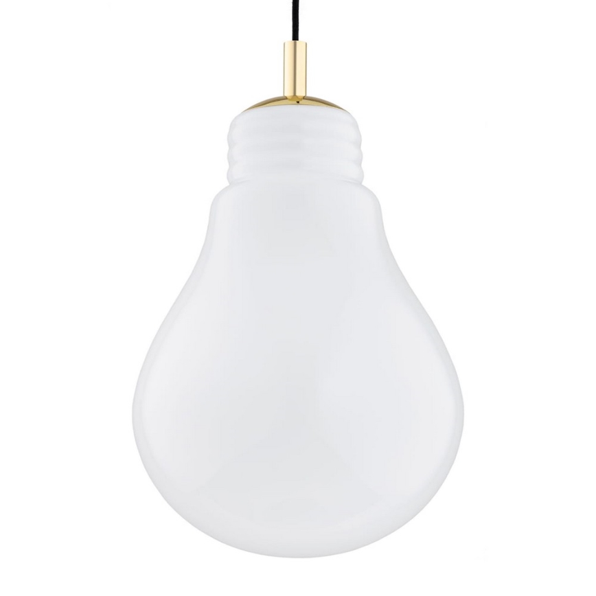 Argon 4879 - Żyrandol na lince JESSE 1xE27/15W/230V złoty/biały