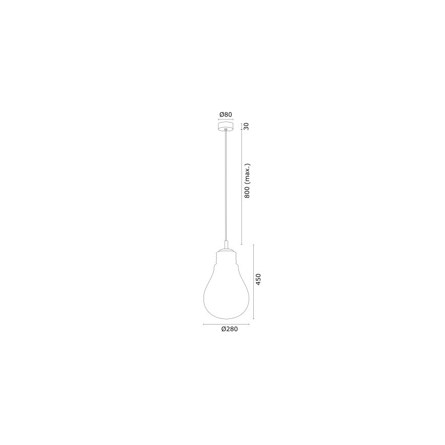 Argon 4879 - Żyrandol na lince JESSE 1xE27/15W/230V złoty/biały