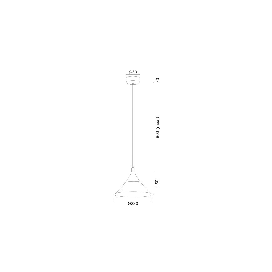 Argon 4903 - Żyrandol na lince MASSETO 1xE27/15W/230V czarny/złoty