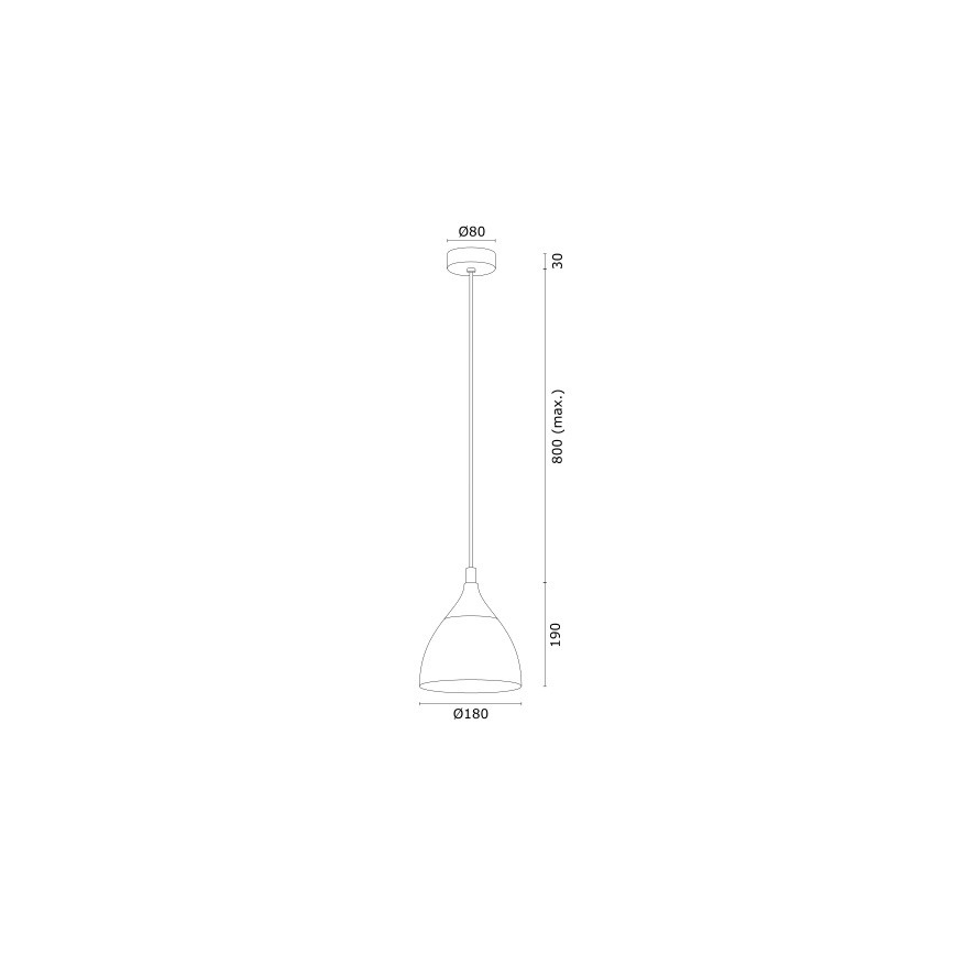 Argon 4905 - Żyrandol na lince MURANO 1xE27/15W/230V czarny/złoty