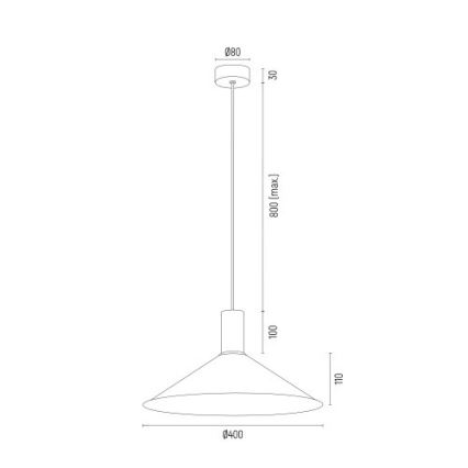 Argon 4912 - Żyrandol na lince MINORI 1xE27/15W/230V czarny/złoty