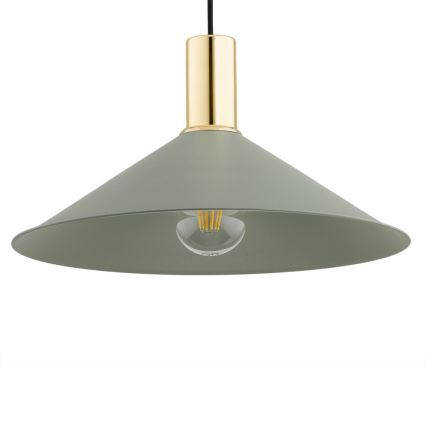 Argon 4913 - Żyrandol na lince MINORI 1xE27/15W/230V zielony/złoty