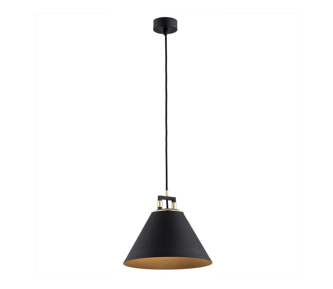 Argon 4915 - Żyrandol na lince ORTE 1xE27/15W/230V czarny
