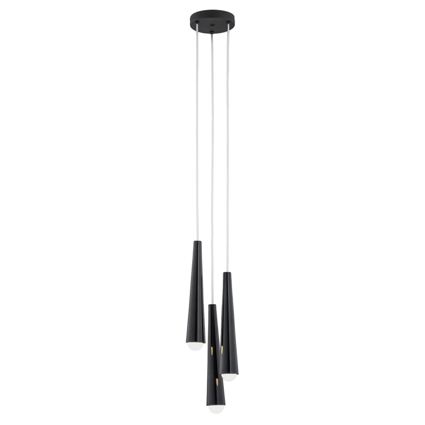 Argon 6103 - Żyrandol na lince HOLLYWOOD 3xE14/7W/230V czarny