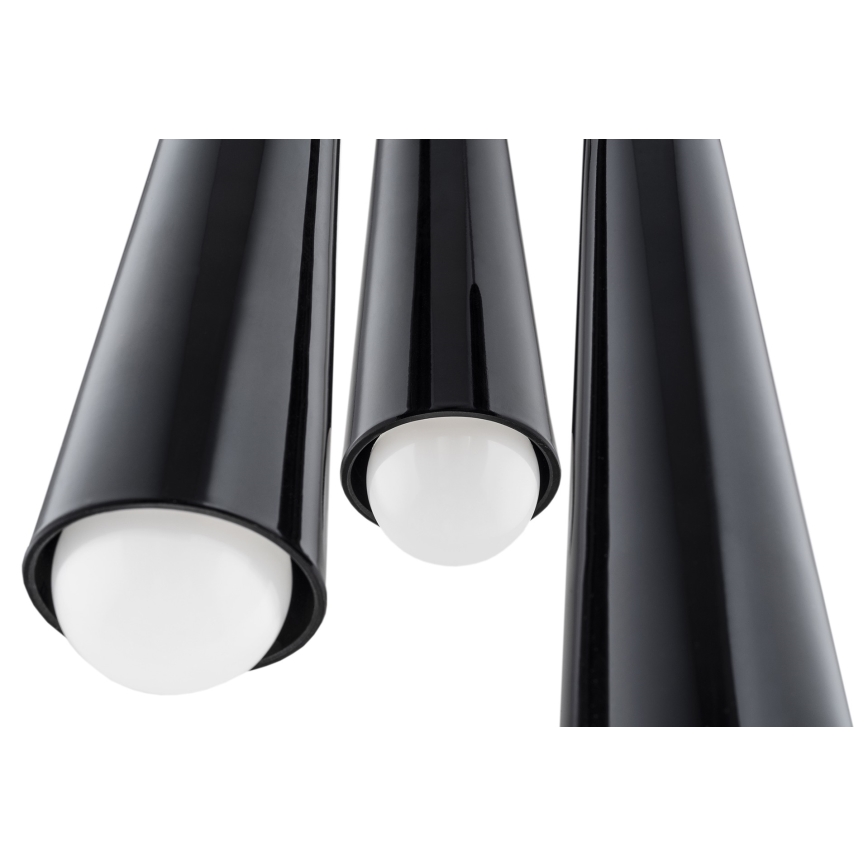 Argon 6103 - Żyrandol na lince HOLLYWOOD 3xE14/7W/230V czarny