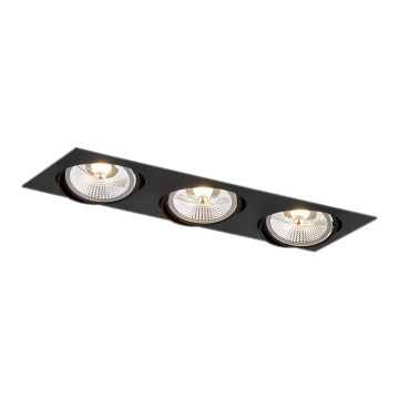 Argon 6116 BZ - Oprawa sufitowa OLIMP 3xGU10-AR111/12W/230V czarna