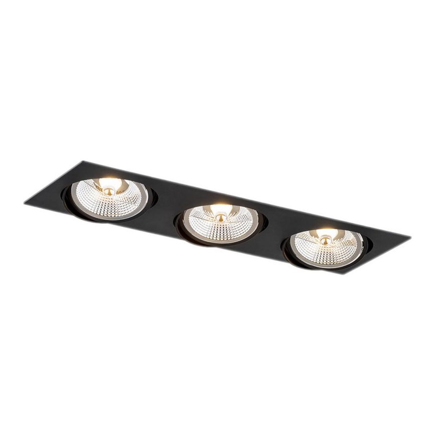 Argon 6116 BZ - Oprawa sufitowa OLIMP 3xGU10-AR111/12W/230V czarna