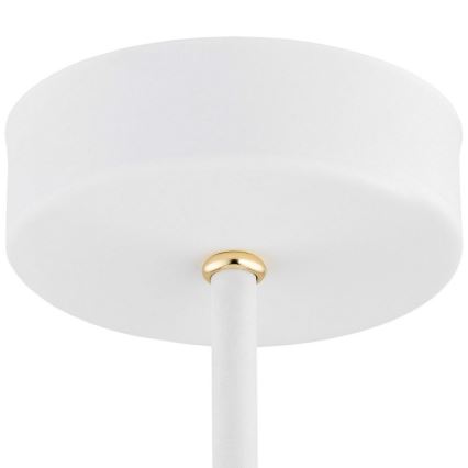 Argon 6148 - Żyrandol na drążku CHARLOTTE 3xE27/15W/230V biały/złoty