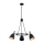 Argon 6149 - Żyrandol na drążku CHARLOTTE 3xE27/15W/230V czarny/złoty