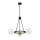Argon 6150 - Żyrandol na drążku AMALFI 3xE27/15W/230V czarny/biały