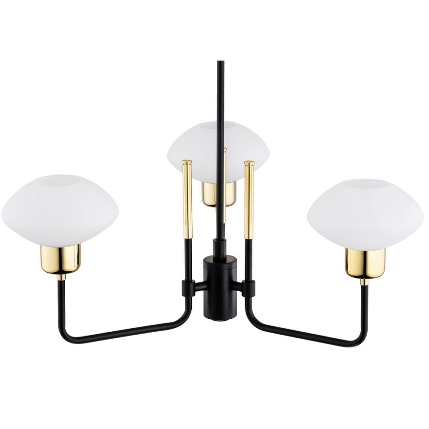 Argon 6166 - Lampa wisząca na pręcie RAVELLO 3xE14/15W/230V czarny/złoty