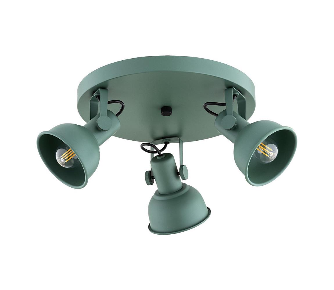 Argon 6265 - Oświetlenie punktowe LENORA 3xE14/7W/230V zielony