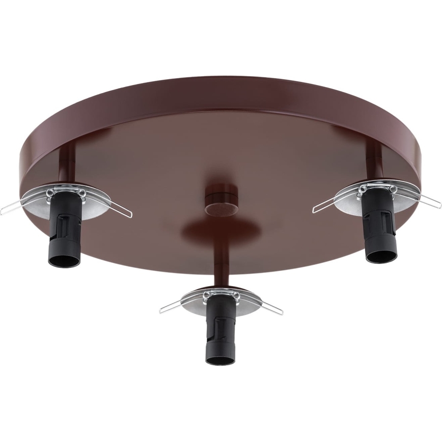 Argon 6292 - Plafon FABIO 3xE14/7W/230V alabastrowy brązowy