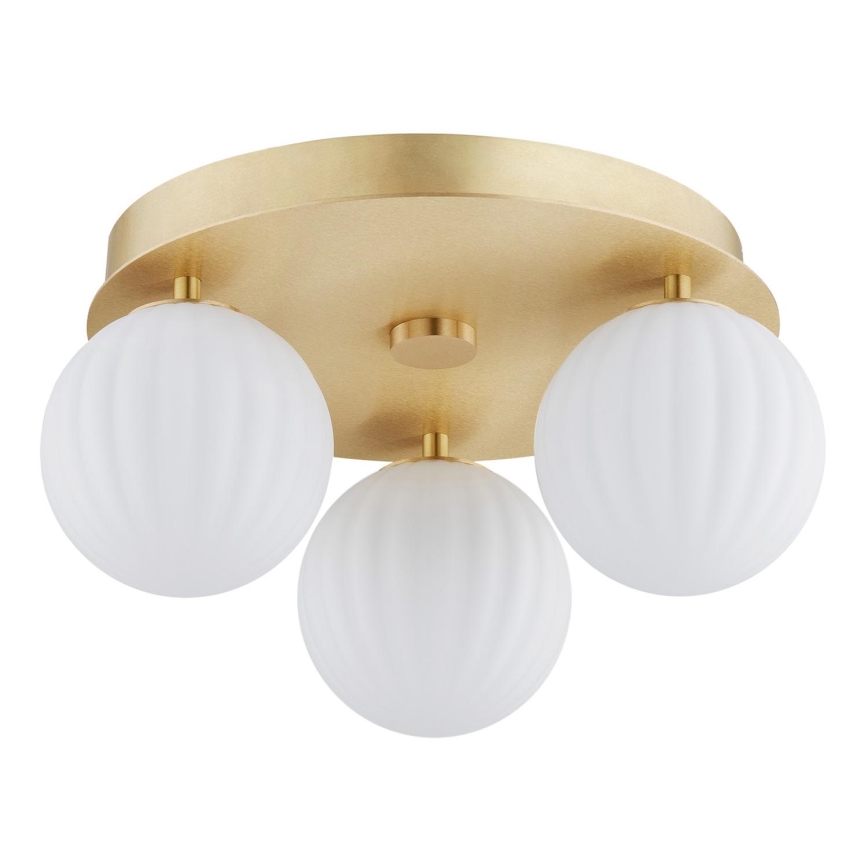 Argon 6305 - Lampa sufitowa PALOMA 3xE14/7W/230V złota/biała