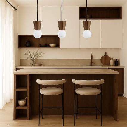 Argon 6358 - Lampa łazienkowa na przewodzie VOLANTE 3xG9/6W/230V IP44 brązowa