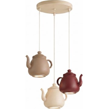 Argon 6366 - Lampa wisząca na lince KAMAL 3xGU10/5W/230V