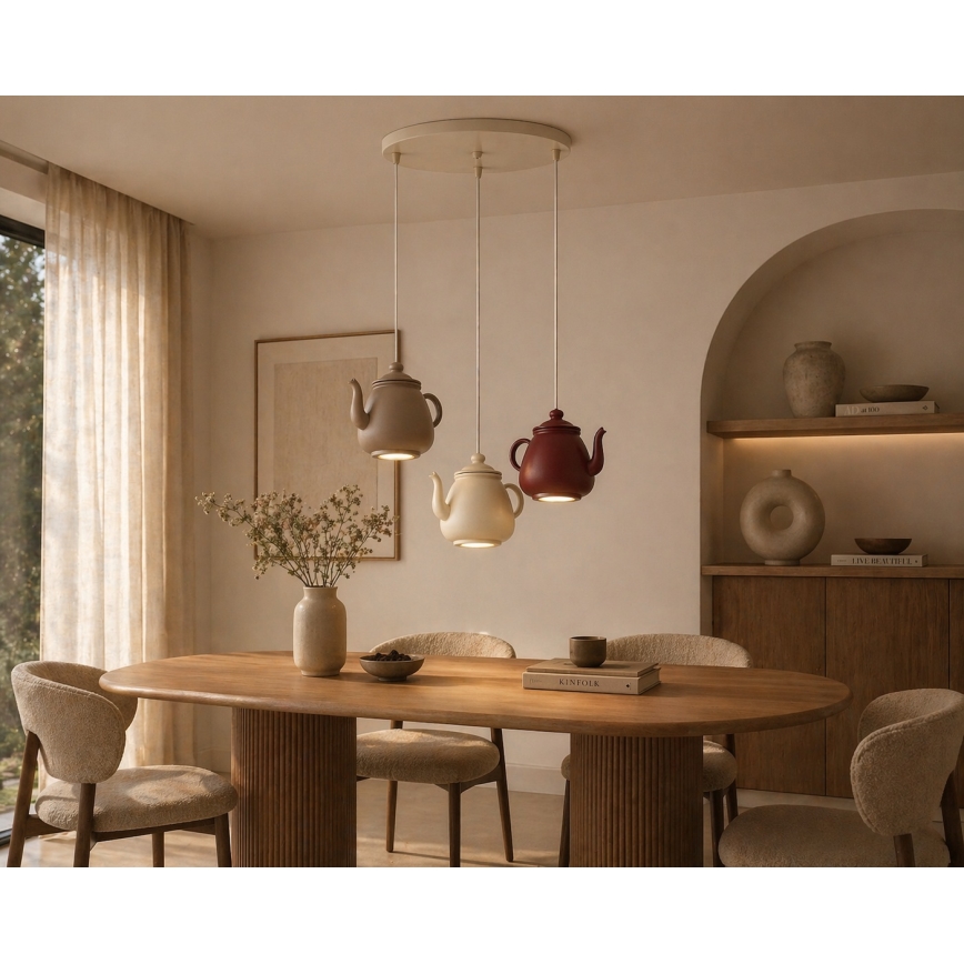 Argon 6366 - Lampa wisząca na lince KAMAL 3xGU10/5W/230V