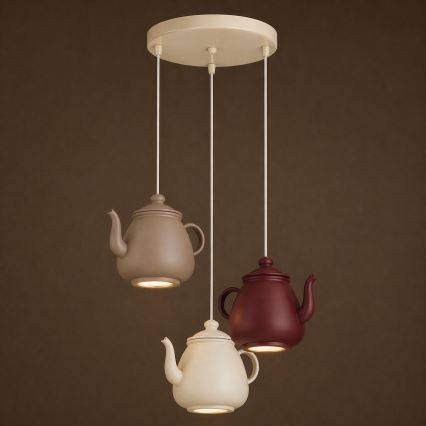 Argon 6366 - Lampa wisząca na lince KAMAL 3xGU10/5W/230V