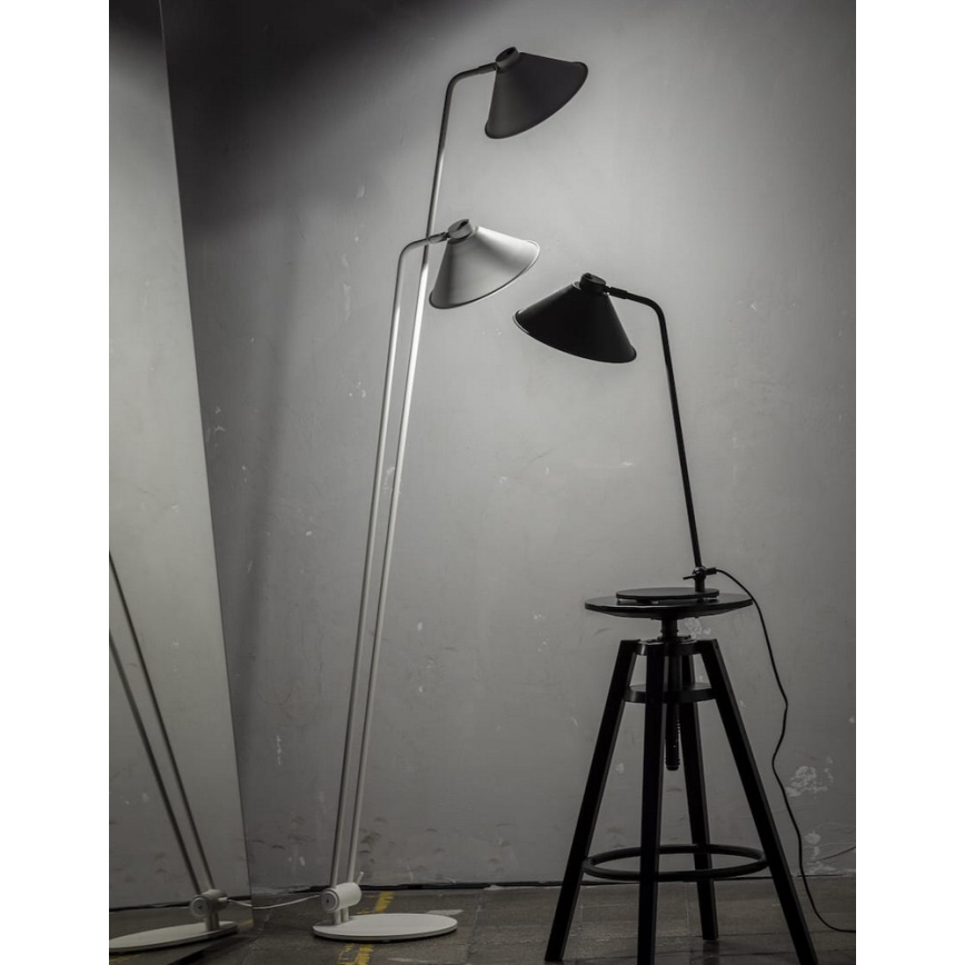 Argon 7074 - Lampa podłogowa GABIAN 2xE27/15W/230V białe
