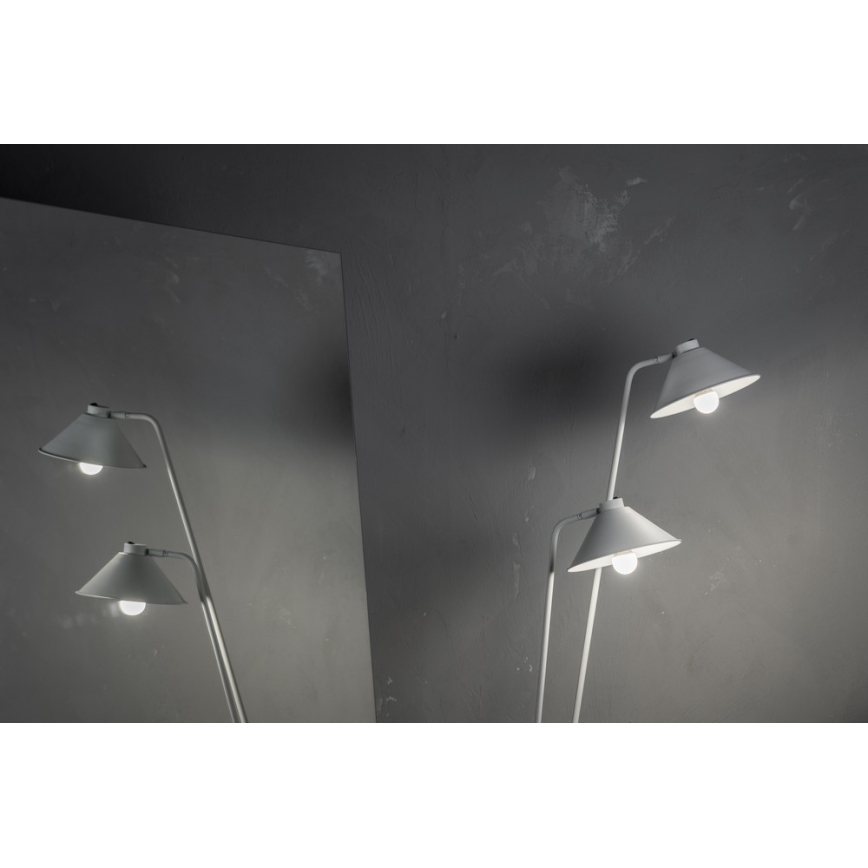 Argon 7074 - Lampa podłogowa GABIAN 2xE27/15W/230V białe