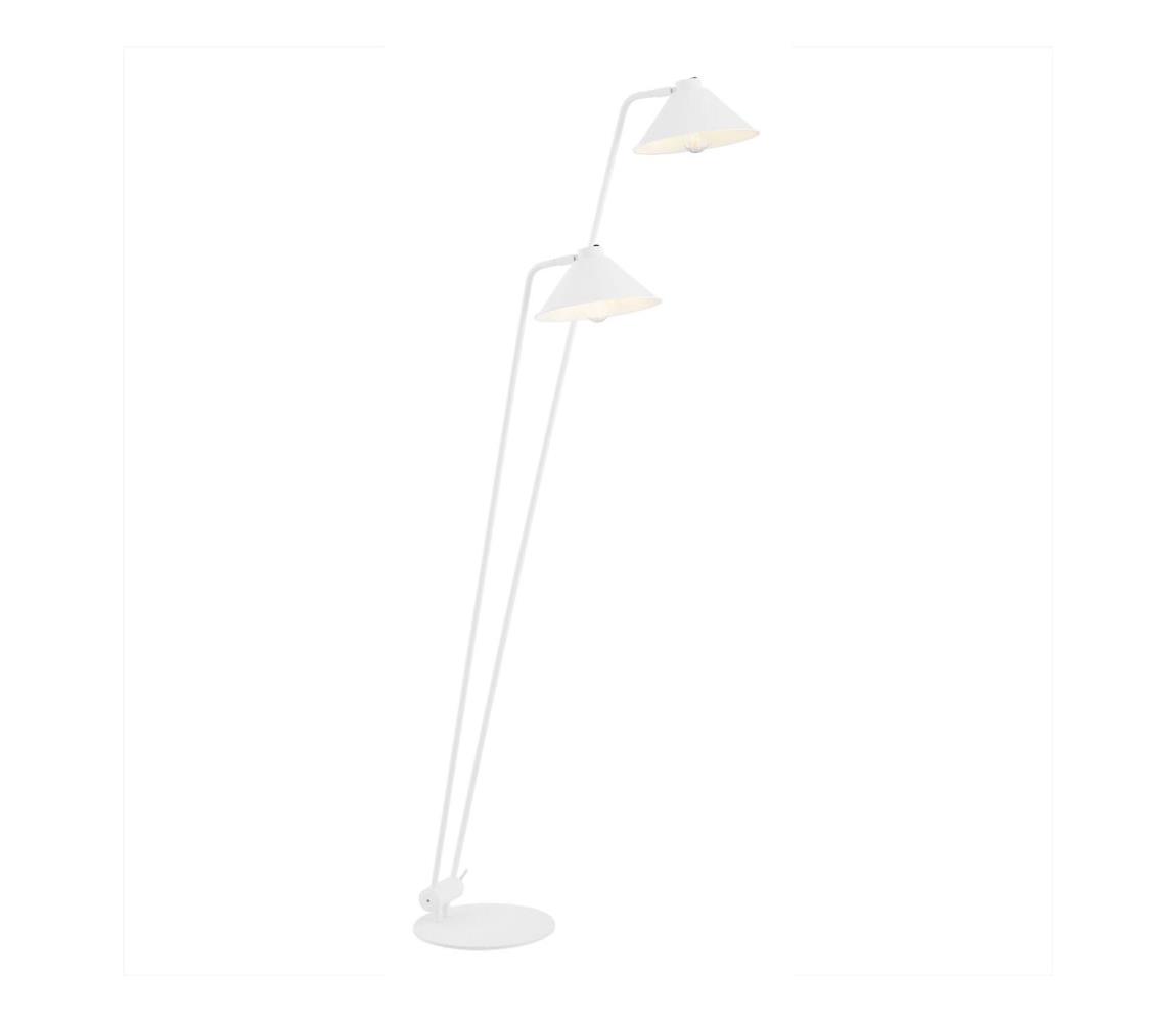 Argon 7074 - Lampa podłogowa GABIAN 2xE27/15W/230V białe