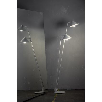 Argon 7074 - Lampa stojąca GABIAN 2xE27/15W/230V biała